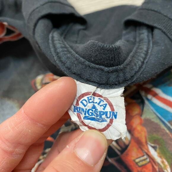 Iron Maiden The Trooper Eddie 2010 Boxy Cropped Tee Shirt Medium Punk Y2K - Picture 6 of 9